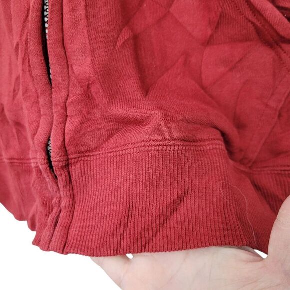2/$20 Guess Classic Logo Red Zip Up Hoodie Jacket Size: M - Picture 10 of 10